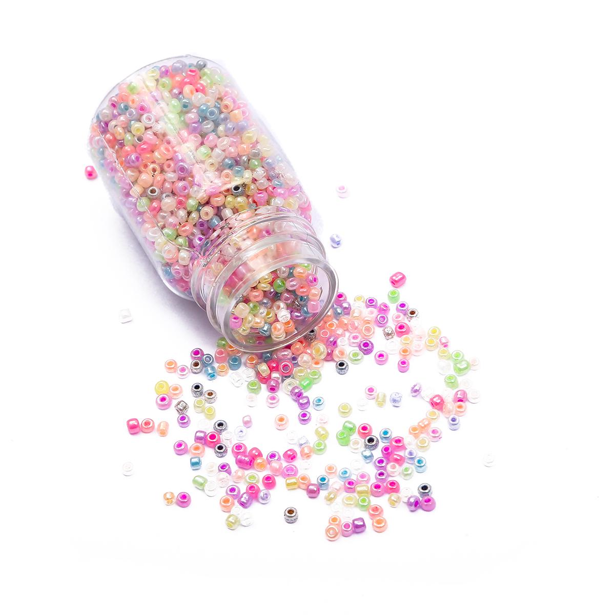 

2 мм 3000 шт стеклянные бусины в бутылках для изготовления ювелирных изделий своими руками, аксессуары style 01 белый