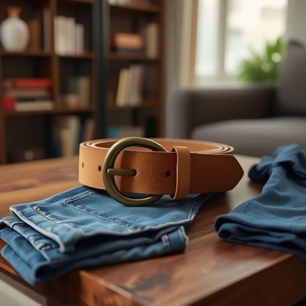Casual Suede Leather Belt Retro Buckle Waistband Trendy Waist Belt  For Women