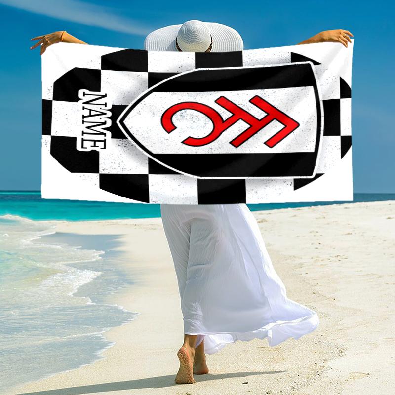 Personalized Bayern Munich Crest Beach Towel Microfiber Beach Towel Thin Absorbent for Beach Swimming Yoga Bath Sports. 0910125