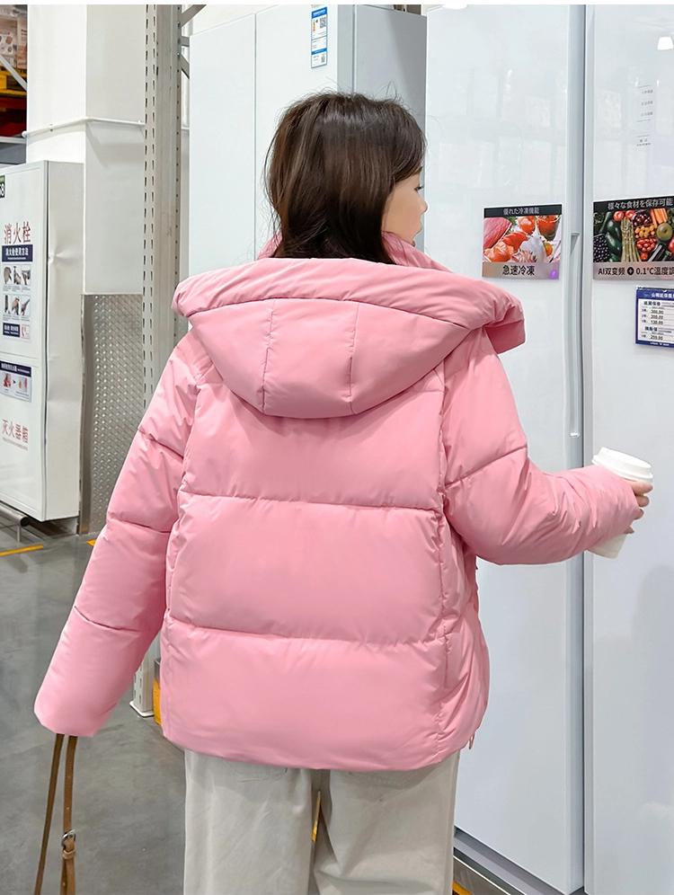 Hooded Loose Short Jacket Thickened Winter Cotton Coat