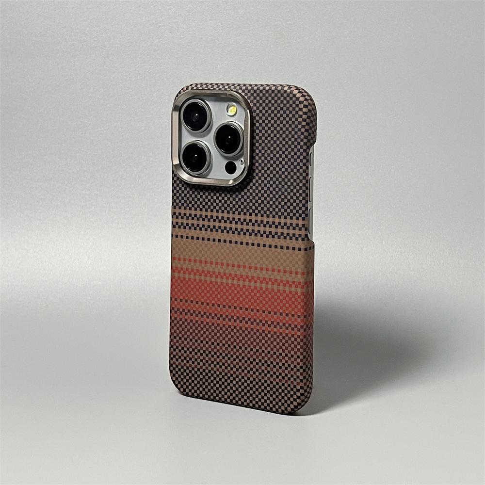 Ultra Thin Carbon Fiber Texture for  Phone Case For For Iphone 14 1 16 17 Pro Max Magnetic Wireless Charging Matte PC Cover