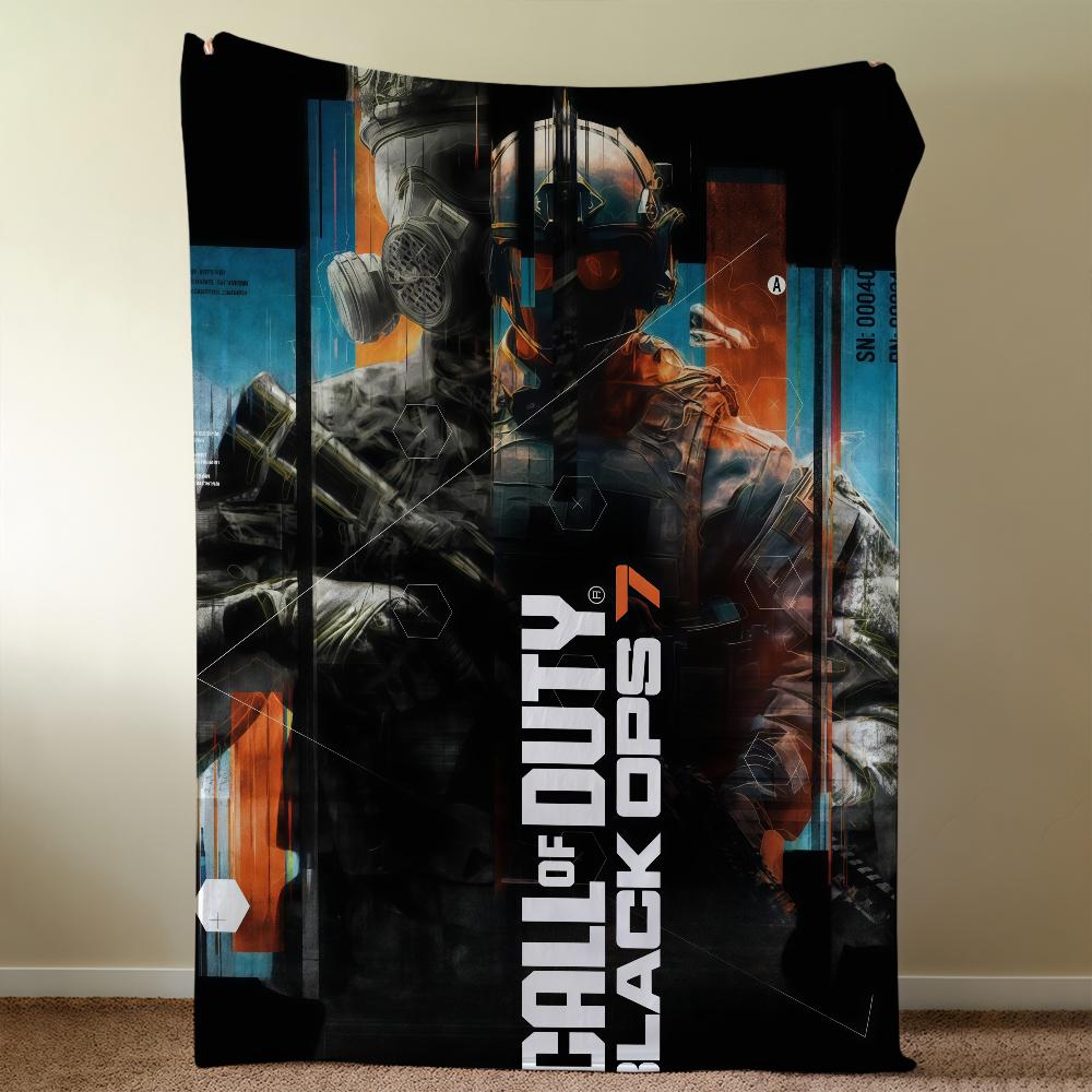 D-DutyS Ops Blanket Throw C-Call Super Cosy Plush Black 7 Living Room Sofa Of Couch Childish Birthday Gifts