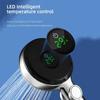High Pressure Water Saving Filtration Shower Head Pressurized LED Temperature Digital Display Showerhead Bathroom Accessories