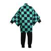 Halloween Tanjirou Kamado Disfraz Anime Cosplay Hombres Kimono Uniforme Fiesta de Halloween Demonios Ropa para Mujeres Niños