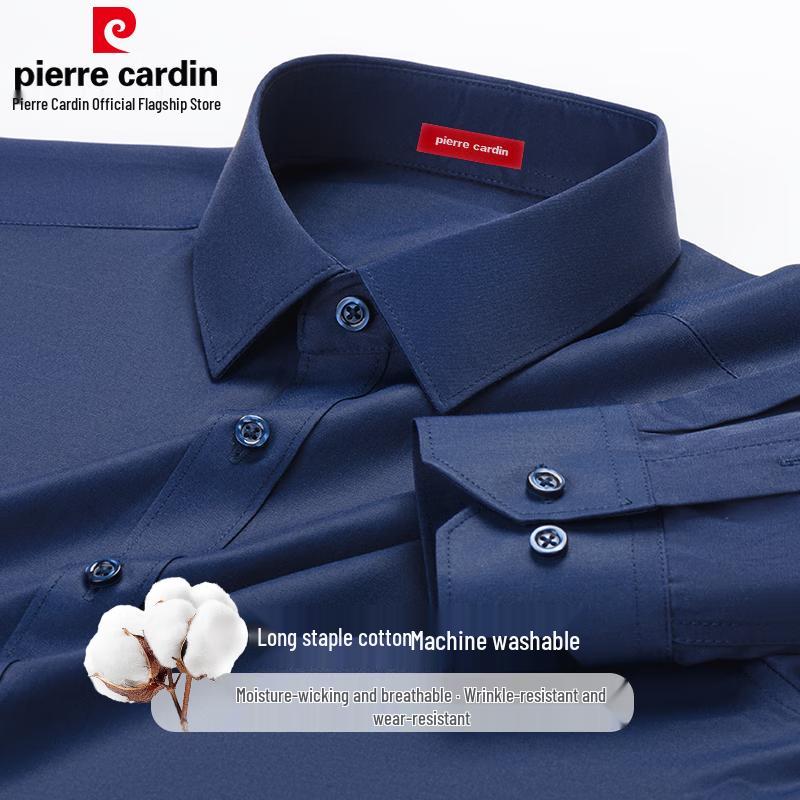 Pierre Cardin Men's Long Sleeve Wrinkle-Free Business Shirt
