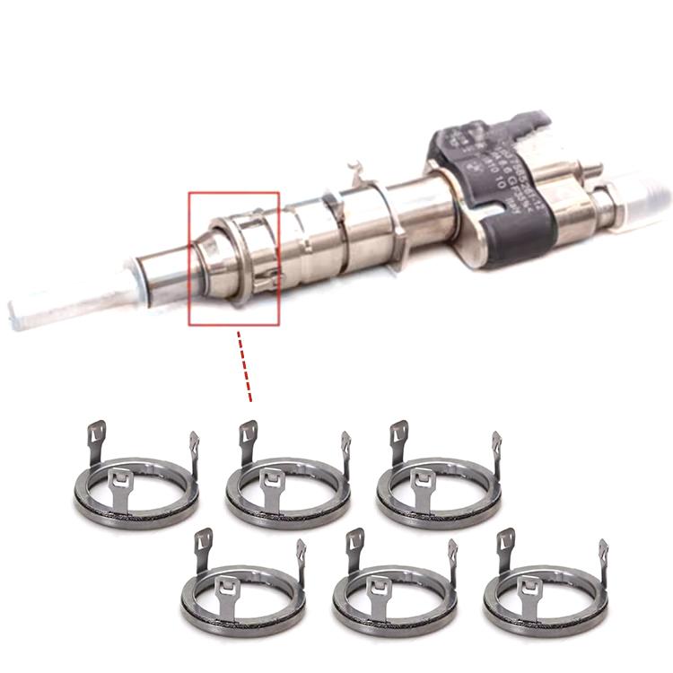 6pcs/Set Fuel Injector Decoupler Element 13537564751 13538651060 For BMW E88 N43 5 7 Series N53 N54 N56