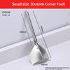 Stainless Steel Drywall Corner Trowel Dual Use For Inside Outside Corners Perfect For Wall Plastering Home Renovation Work