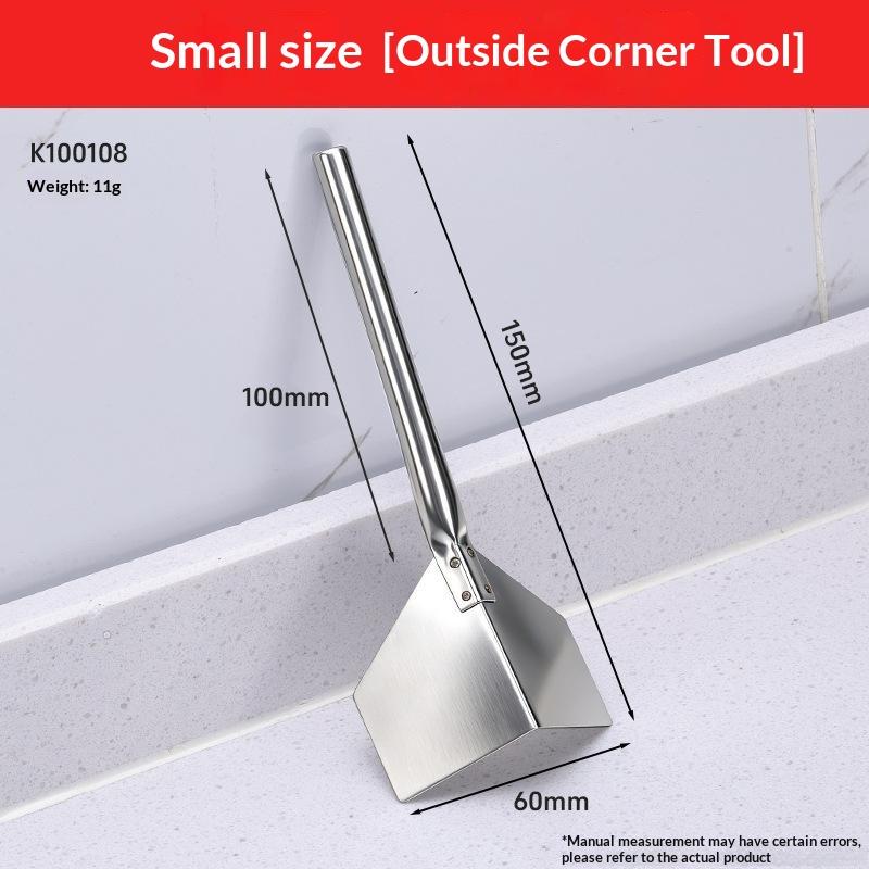 Stainless Steel Drywall Corner Trowel Dual Use For Inside Outside Corners Perfect For Wall Plastering Home Renovation Work