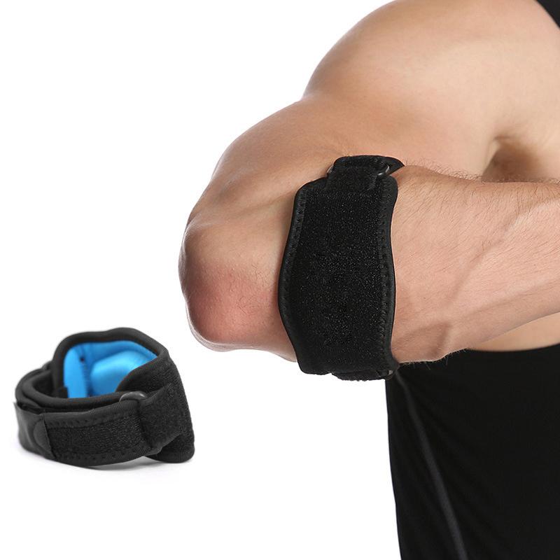 

1 шт. Регулируемый локтевой бандаж Баскетбол Теннис Гольф Локтевой бандаж Ремень Локтевые накладки Синдром латеральной боли Эпикондилит Бандажи 17cm синий