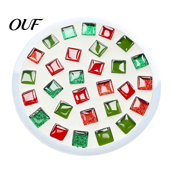 Creative Parent Child Interaction DIY Acrylic Coaster Making Kit, Christmas Theme Decorative Craft, Waterproof Drink Set Table Mat for Holiday
