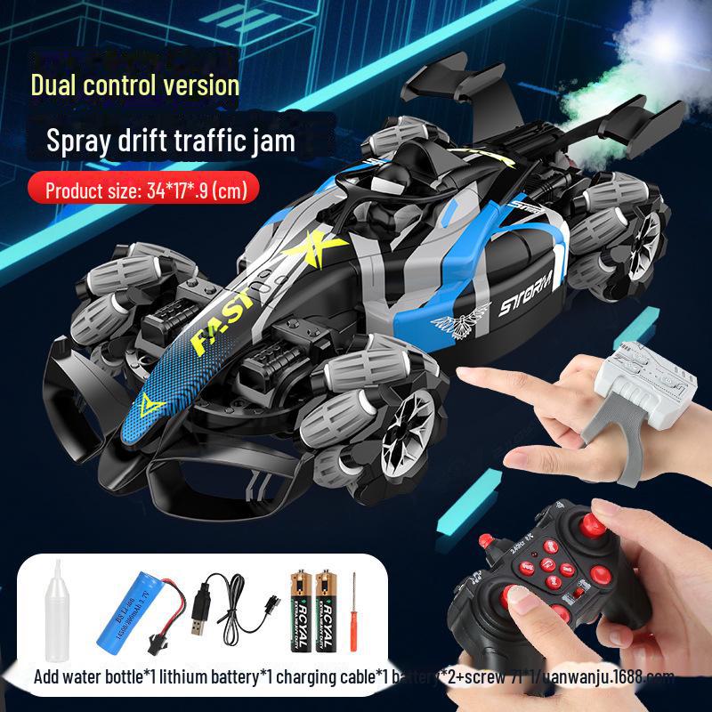 

2.4G радиоуправляемый автомобиль F1 для трюков и дрифта для мальчиков - высокоскоростная игрушка с полным приводом 1 Battery Version