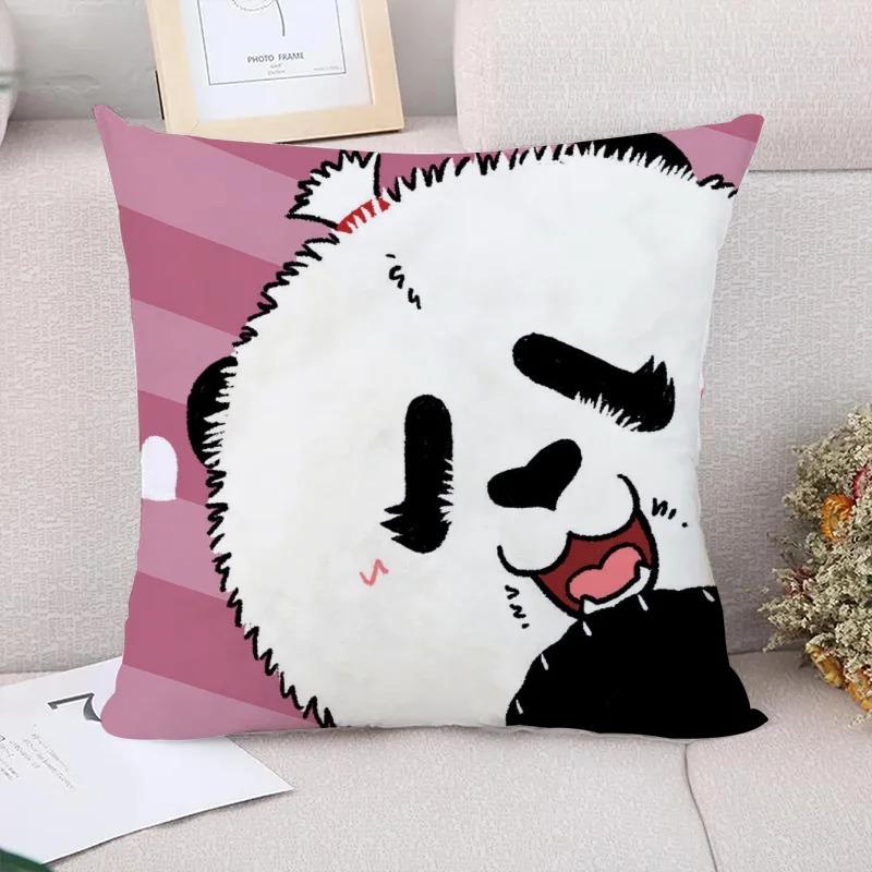 Cute Panda Decorative Pillowcase Living Room Office Home Pillowcase Car Ornaments