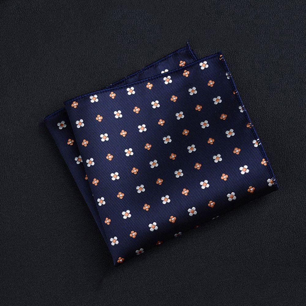 

Gifts Flower Birthday For Male Dots Square Men Handkerchief Pocket Towels Korean Pocket Hanky 1