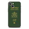 Morocco Ukraine Passport For iPhone 11 12 13 15 14 Pro Max Phone Case X XR XS 7 8 Plus SE 2020 Luxury Black Soft Cover Funda