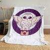 1pc Owl Envelope Night Outdoor Flannel Throw Blanket All Season Soft Warmth,Home Decor 1031185