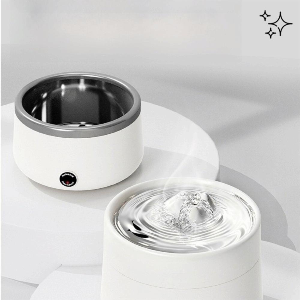 Miska na wodę ze stali nierdzewnej z podgrzewaniem Ultra cicha termostatyczna fontanna do picia dla zwierząt Domowych Sezon zimowy