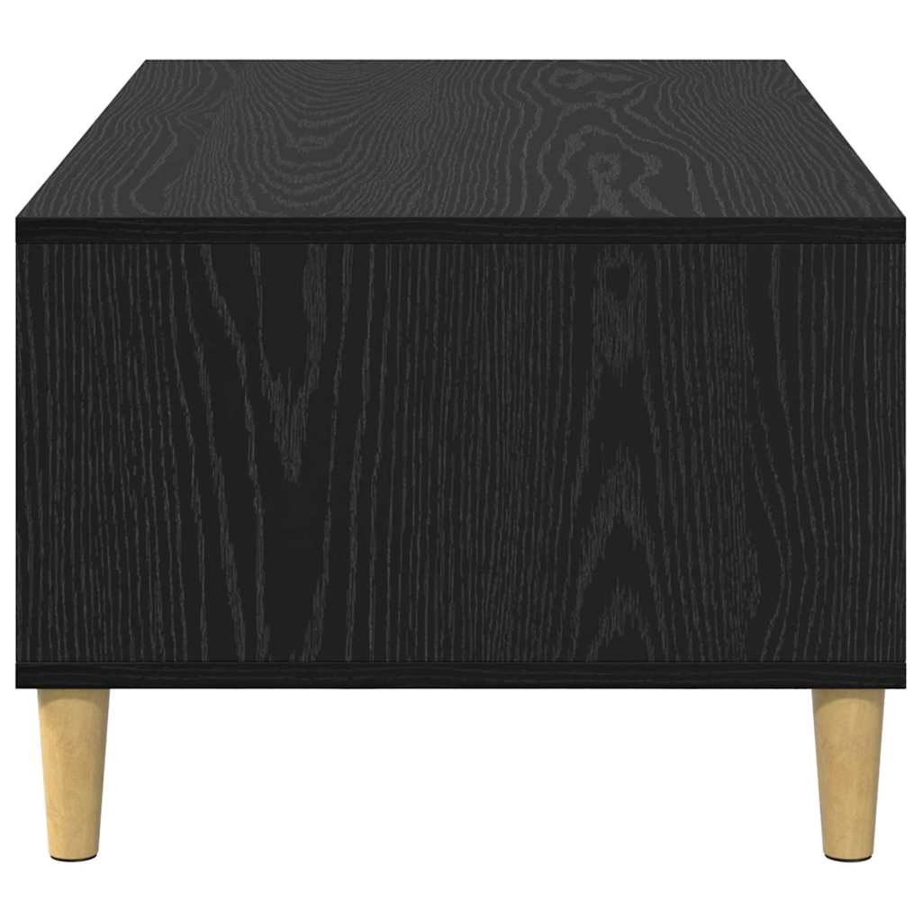 Coffee Table Black Oak Effect 90 X 50 X 26.5 Cm Engineered Wood