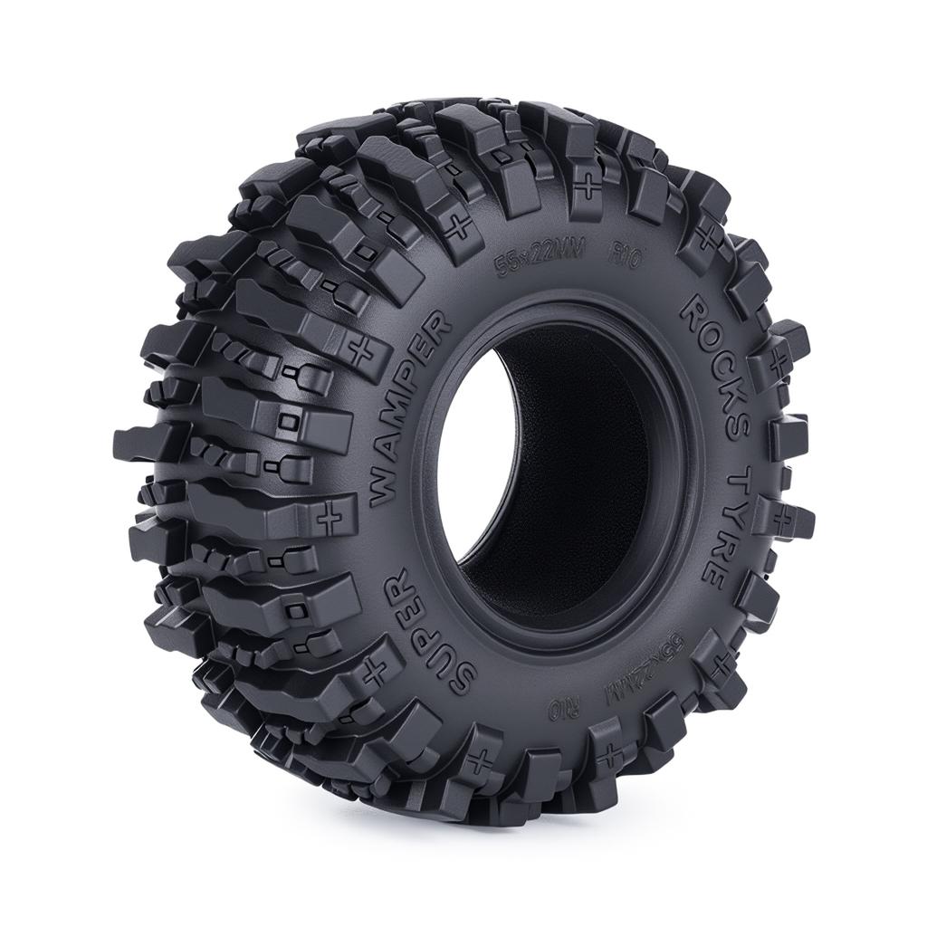 1.0 Inch Sticky Soft RC Crawler Tires for 1/24 1/18 Scale High Clearance Upgrade Fits Axial SCX24 FMS FCX24 FCX18 Traxxas TRX4M