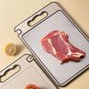 Double-Sided Cutting Board with Handle Stainless Steel Chopping Board for Meat Veggies Kitchen Gadgets