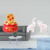 Festival Treasure Basin Elephant Figurine Art Craft Ornament Cornucopia Statue Unique Tabletop