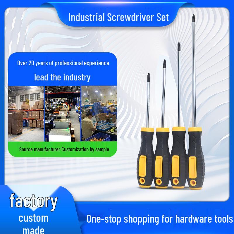 

Magnetic Flathead & Phillips Screwdriver Set with Awl 3mm x 3 inch Flathead 75mm