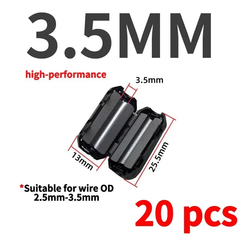 Ferrite Core Cord Ring Choke Bead 3.5/5/7/9/13/15mm RFI EMI Noise Suppressor Filter For USB Antenna HDMI-compatible Audio Cable