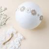 3Pcs Infant Stretchy Lace Headwear Hairband Feature Delicate Embroidery Soft Fabric for Everyday Wear and Photoshoots