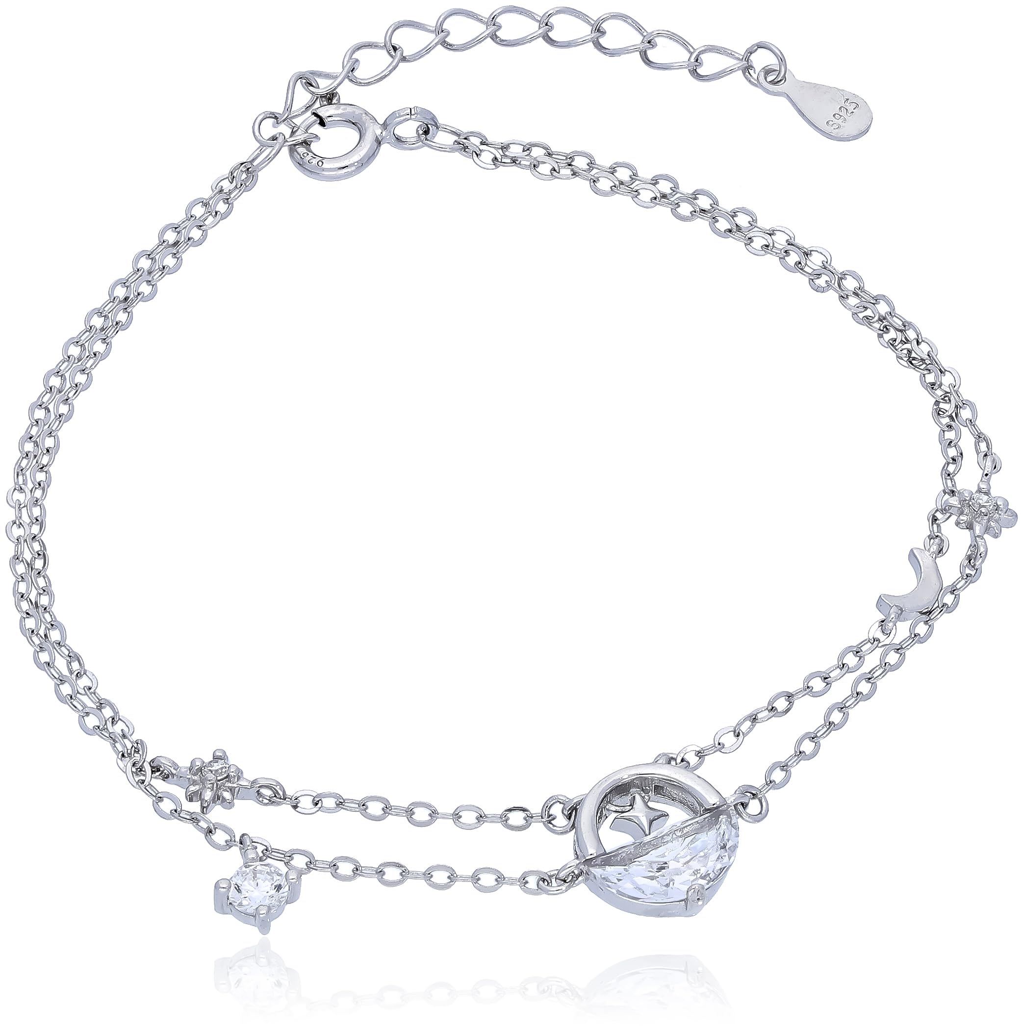 

[Variable Cheap] S925 Silver Bracelet 6B-I-62