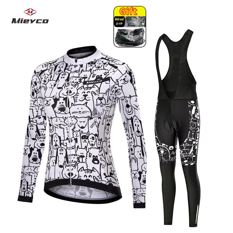 2026 Long Sleeved Autumn Mieyco Anti-UV Spring Women Polyester Bicycle Cycling Wear Cycling Bike Clothes Cycling Jersey Set Ciclismo Feminino