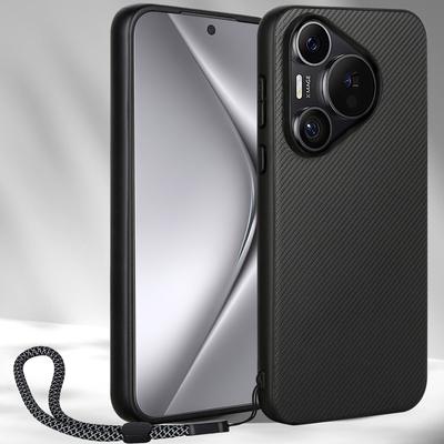 VILI TC Series for Huawei Pura 70 Pro/Pura 70 Pro+ Case Textured Leather Back Cover with Strap