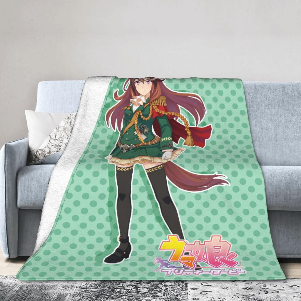 Nakayama Festa UmaMusume Pretty Derby Blankets Quality Soft Warm Throw Blanket Winter Girls Boys Home Decor Print Bedspread