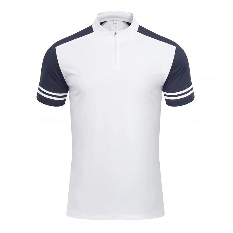 Men's 2024 Summer Quick-Dry Short-Sleeve Half-Zip Running and Fitness T-Shirt