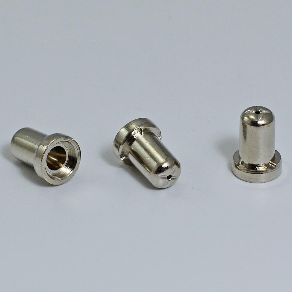 RIVERWELD Plasma Cutter Electrode Shield and Gas Ring for and 60-Piece Nickel-Plated Nozzle, (Extended), Cup, PT-31, JG-40, CUT30, CUT40, CUT50.