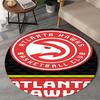 1PC Atlanta Basketball Round Rug, Non-slip Chair Mat, Home Decor, Circle Carpet Perfect for Office, Bedroom, Living Room,Christmas gift