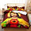 Ensemble de literie Jésus Vierge Marie Chambre Lit Jumeau Ensemble de literie Couette Enfants Adultes Lit Housse de couette Double King Couette Décoration d'intérieur