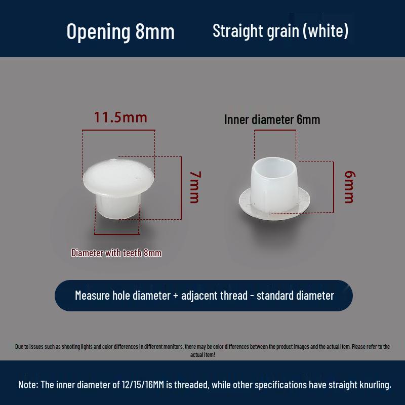 Universeller Runder Dekoplastikstopfen für Möbelscharniere und Schraubenlöcher