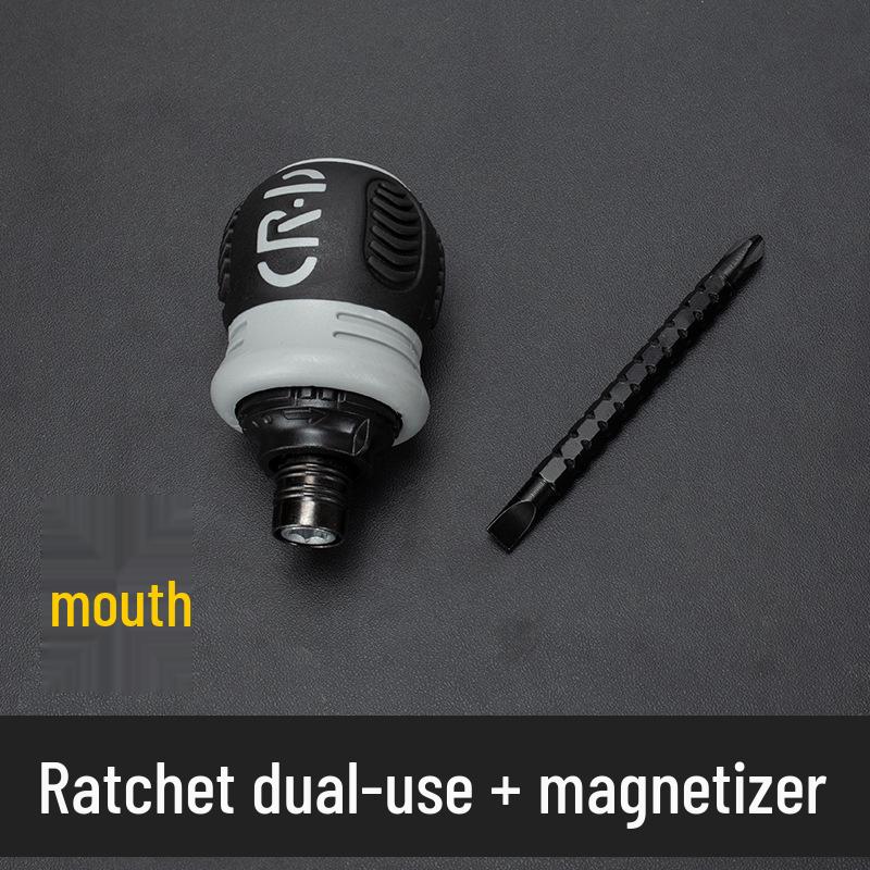 Telescopic Ratchet Screwdriver Set with Assorted Bits - Two-Way, Multifunctional, Labor-Saving