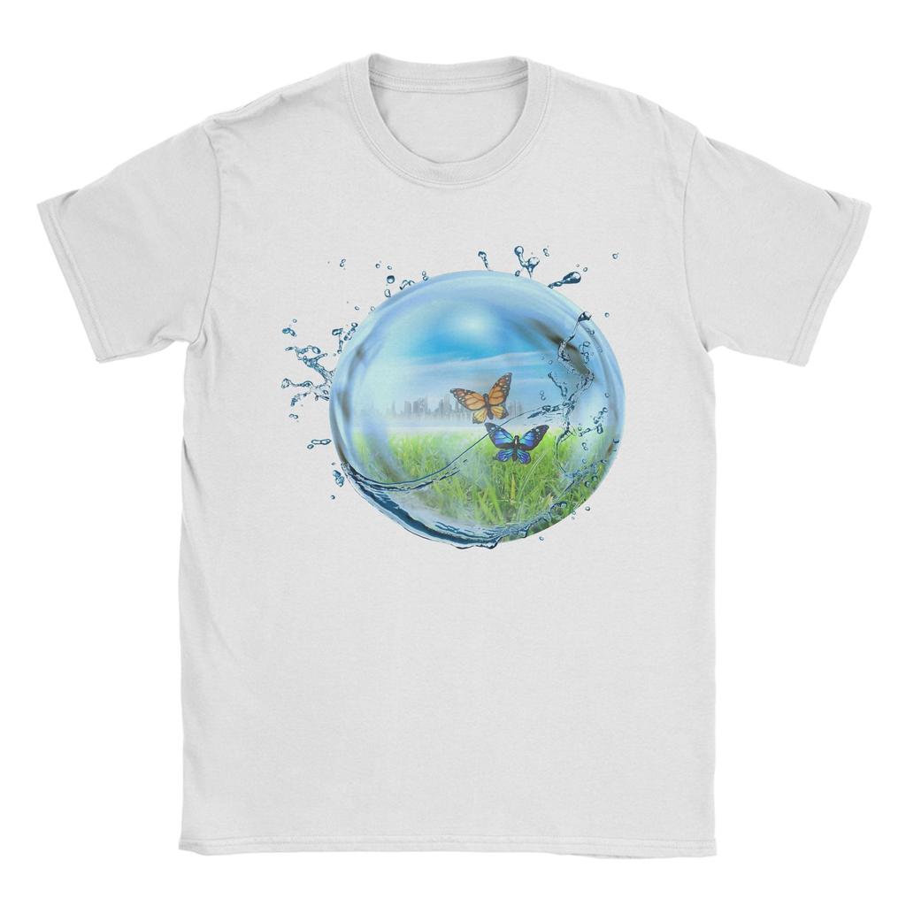 Humor Aero Jellyfish Fiber Optic Art TShirts For Unisex Unisex 100 Cotton T Shirts Frutiger Aero Short Sleeve Tees Graphic Clothes