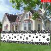 Paw Print Themed Pet Banner, Outdoor Garden Fence Dog Home Decoration