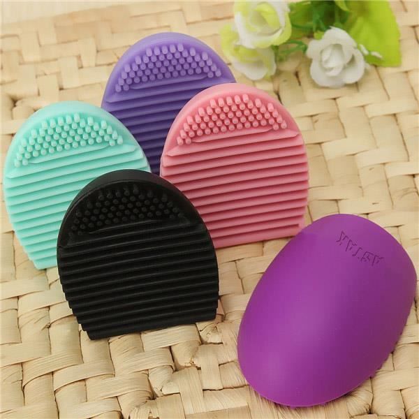 Nettoyant pinceau de maquillage - ASTAK - 2PCS - Silicone - Couleurs variées - Taille 5x7x3cm