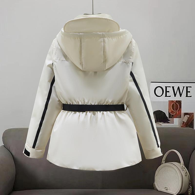 New jacket women's cotton-padded clothes slim and thin hooded thickened jacket cotton-padded clothes ski clothes outside