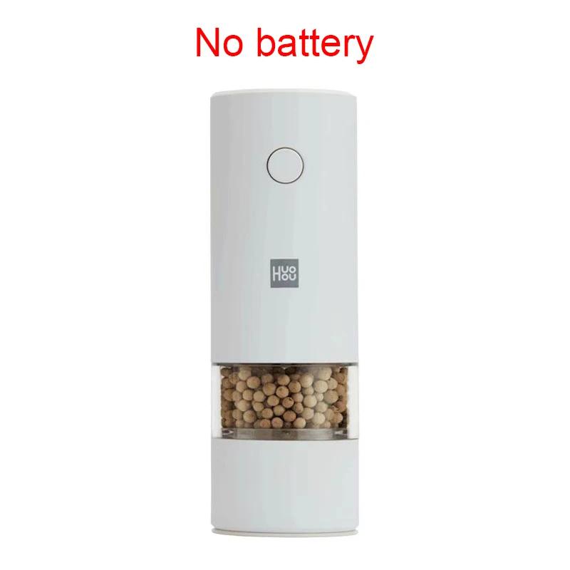 Huohou Electric Grinder Automatic Mill Pepper And Salt LED Light 5 Modes Peper Spice Pulverizer for Cooking Core Mill Kitchen