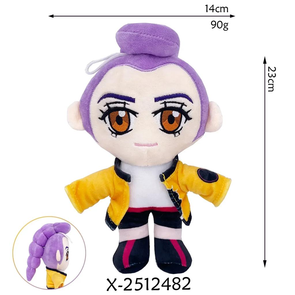 ## Anime Kpop Demons Hunters Plush Cute Purple Tiger Black Hat Magpie With 3 Eyes Monster Hunt Girl Group Doll For Fans Gifts