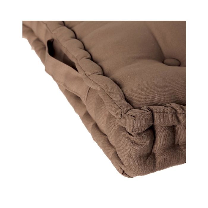 Floor Cushion 40 X 40 Cm Solid Taupe Horizon