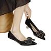 Fashion Elegant Woman Heeled Shoes Summer Slip on Shallow Women's Pumps Novelty Butterfly-knot Pointed Toe Med Heel Versatile Dress Shoe