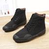 Men's Winter High-Top Canvas Boots with Velvet Lining - Warm, Durable, Cold-Proof Work Shoes