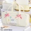 Large Capacity Korean Stationery Bag Embroidery Handheld Pencil Bag Cat Pen Storage Bag  Children