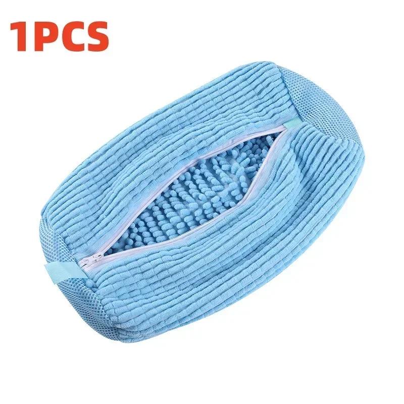 1/2PCS Wash Shoes Bag Padded Net Laundry Shoes Protector Fluffy Fibers Polyester Washing Shoes Machine Laundry Bag Drying Bags