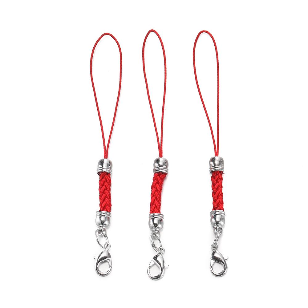 10/20pcs Keychain Rope with Lobster Clasp Jump Rings Lanyard Lariat Strap Cord For DIY Keyring Pendant Jewelry Making Supplies