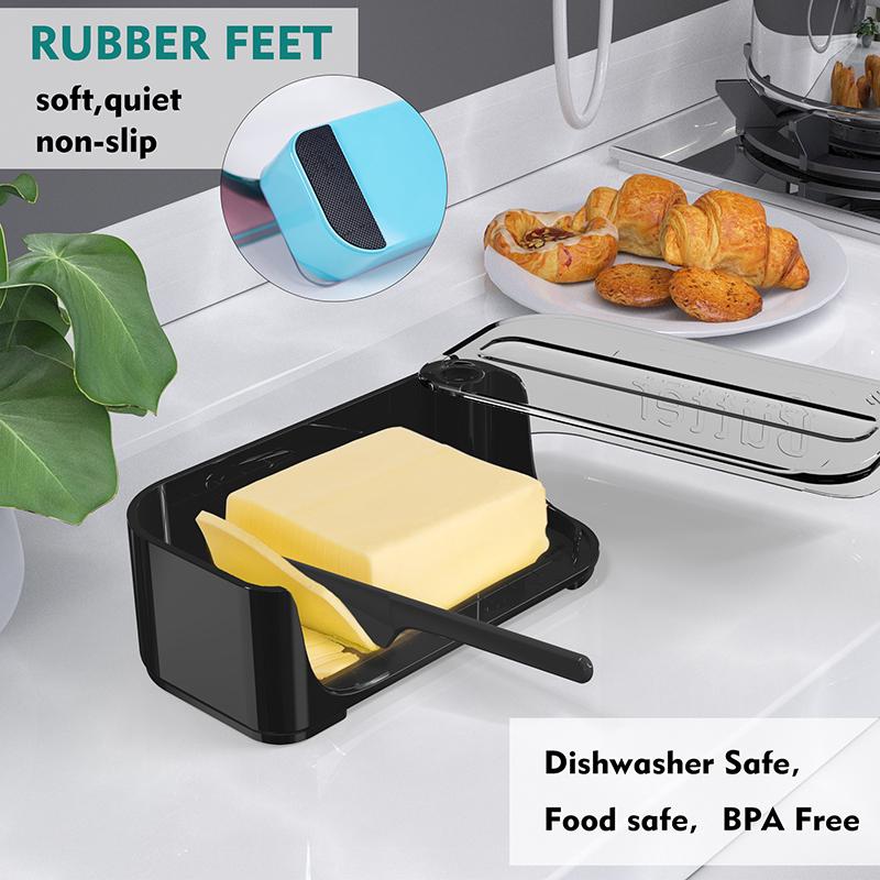 Unbreakable Butter Dish with Clear Lid Convenient Butter Storage And Easy Cutting Kitchen Supplies